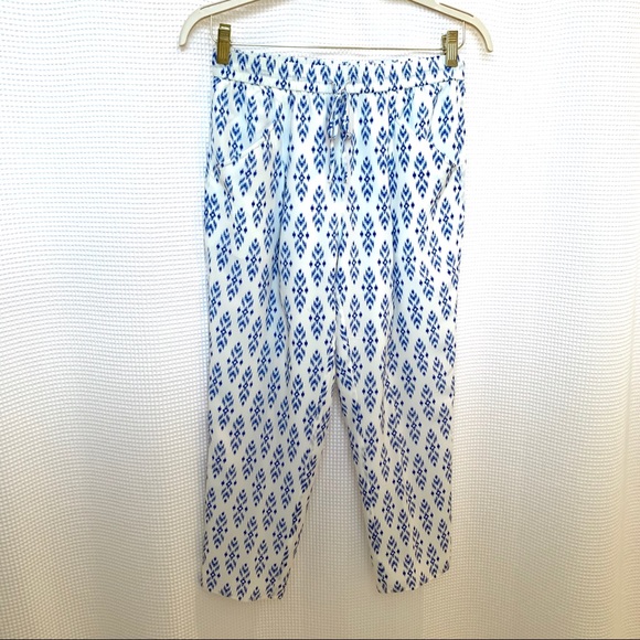 Joie | Dilys Printed Cropped Silk Trousers Joggers - Picture 3 of 7